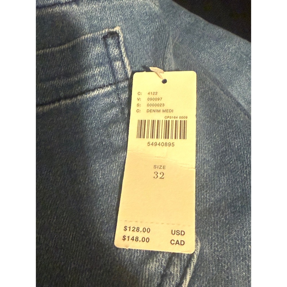 Pilcro and the Letterpress Anthropologie Wide Leg Denim Jeans Blue Size 32 NEW